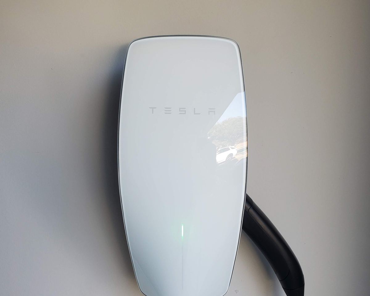Tesla Wall Connector EV charger installed by Bright Solutions Electrical